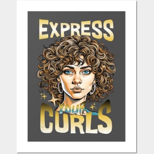 Expressing Your Curls for Curly People with Curly Hair Posters and Art